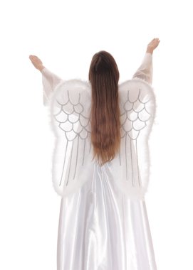 Melek ayakta üzerinden geri 9.