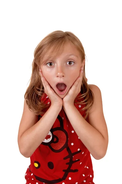 Surprised young girl. — Stock Photo, Image