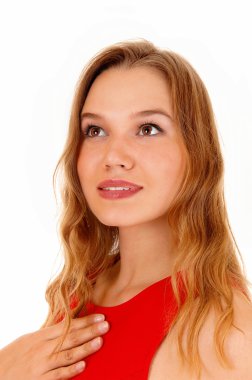 Genç bir kadının portresi.