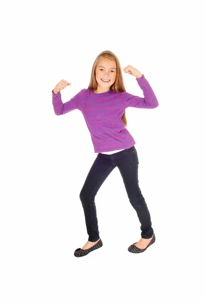 Young girl dancing. — Stock Photo, Image