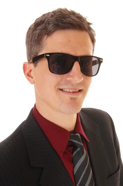 Portrait of man with sunglasses . — стоковое фото