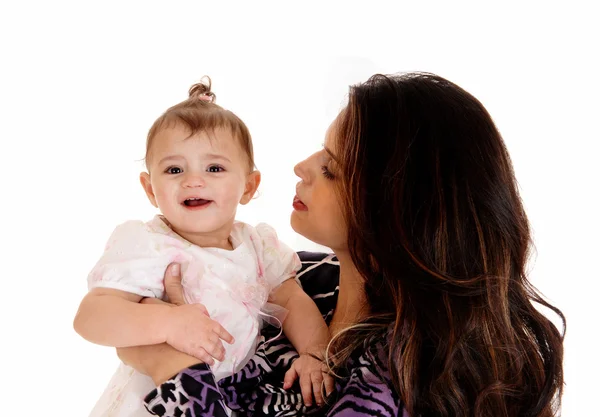 Closeup of baby with mom. — Stock Photo, Image