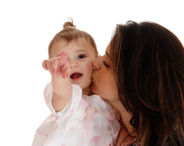 Mother kissing her baby. — Stock Photo, Image