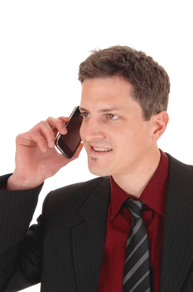 Man holding his cell phone. — Stock Photo, Image