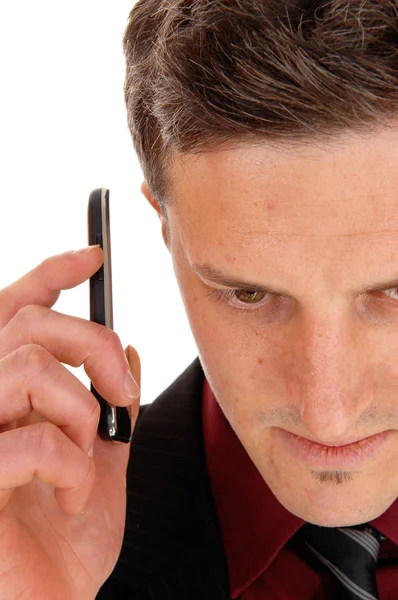 Man holding cell phone. — Stock Photo, Image