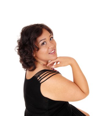 Güzel bayanı portre.