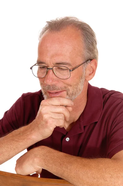 Middelbare leeftijd man in een portret. — Stockfoto