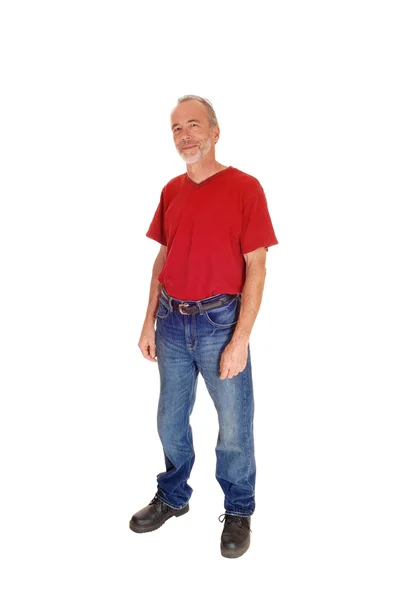 Standing middle age man. — Stock Photo, Image