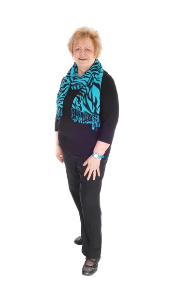 Full längd bilden av äldre kvinna. — Stockfoto