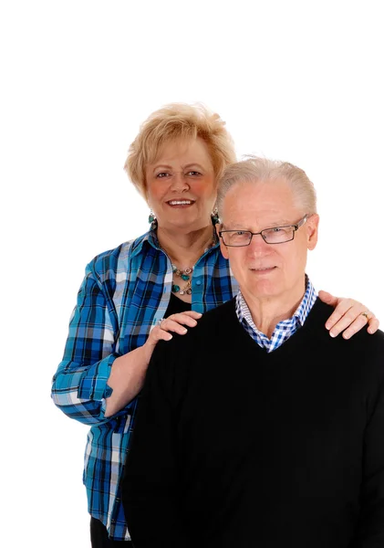 Senior couple standing. — Stock Photo, Image