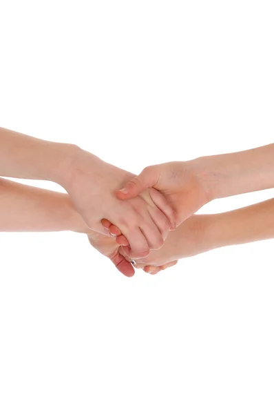 Two hands joining together. — Stock Photo, Image