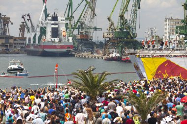 Varna - 2 Temmuz: Bir rakip doğaçlama bir uçak atlama ben