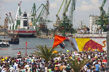 Varna - 2 Temmuz: Bir rakip doğaçlama bir uçak atlama ben