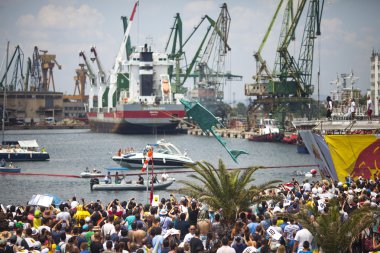 Varna - 2 Temmuz: Bir rakip doğaçlama bir uçak atlama ben