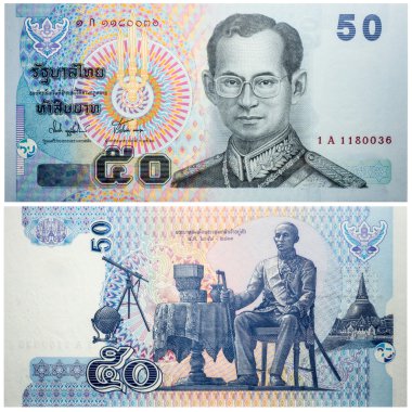 Banknot 50 Baht Tayland 2004