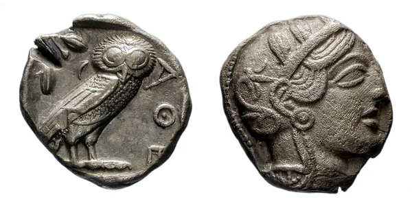 Tetradrachm di Atene IV secolo aC — Foto Stock