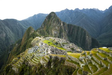 Sabah erken görünümünde Machu Picchu