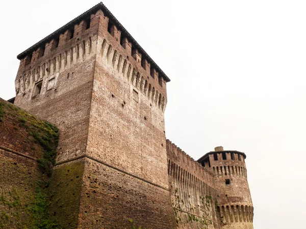 Soncino castello medievale vista in Italia — Foto Stock