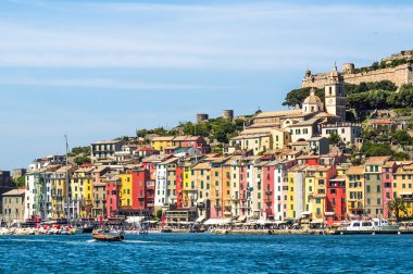 Portovenere, Cinque terre, İtalya manzarası