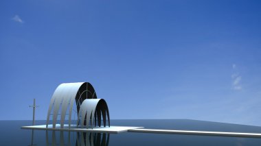 En güzel kilise ile güzel arka plan görüntü