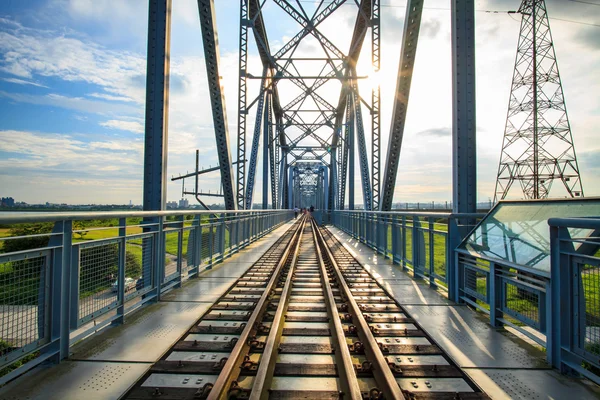 Gamla inte använda järnväg i Tainan, Taiwan — Stockfoto