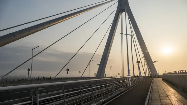 Taipei Taiwan scenery along the bike path — Stock Photo, Image