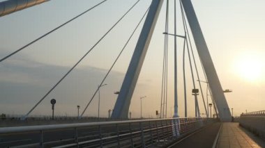 Taipei Tayvan sahne boyunca bisiklet yolu