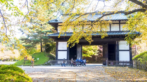 Krásné období v Hirosaki zámecký Park v Hirosaki, Aomori — Stock fotografie