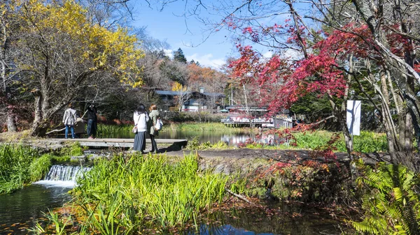 Höstsäsongen av Karuizawa, Nagano med fin färg, Japan — Stockfoto