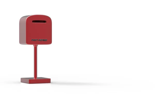 3D Render güzel Fasion vardır posta kutusu islated beyaz — Stok fotoğraf