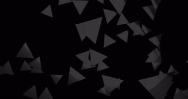 düşük Poli güzel renk çemberi kaotik yapısı ile 3D render