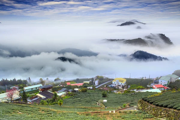 Alişan, Chiayi County, Tayvan: Sunset bulutlar