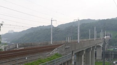 Yüksek hızlı tren runing demiryolu