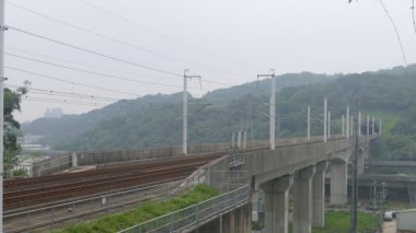 Yüksek hızlı tren runing demiryolu