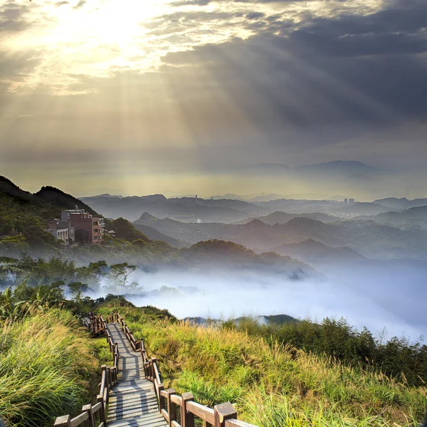 Imaging di bel paesaggio con bel colore della natura — Foto Stock