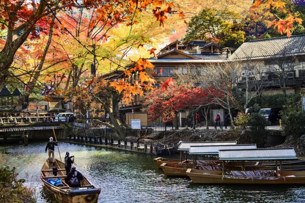 Imageing pádu seasnon v Arashiyama, Japonsko — Stock fotografie