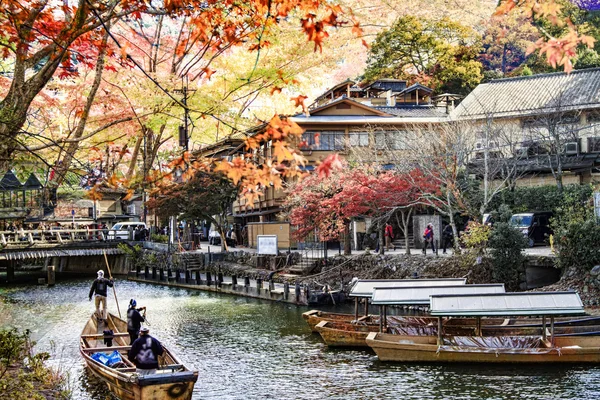 Imageing of fall seasnon in Arashiyama, Japan — Stock Photo, Image