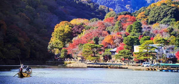 Imageing Güz seasnon Arashiyama, Japonya — Stok fotoğraf