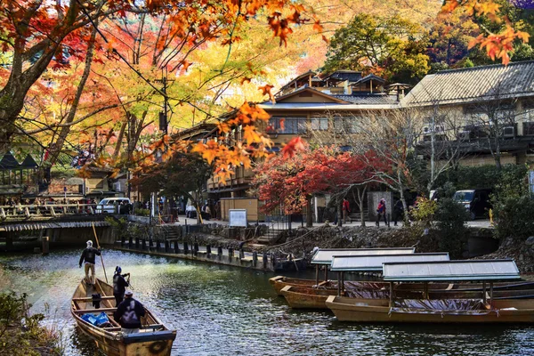 Imageing Güz seasnon Arashiyama, Japonya — Stok fotoğraf