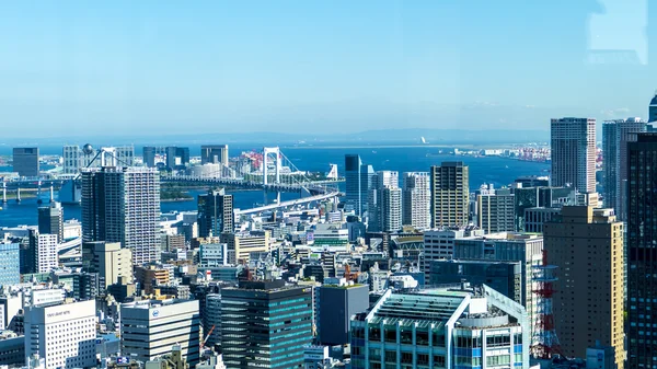 De volledige viw van Tokio stad in de zomer — Stockfoto