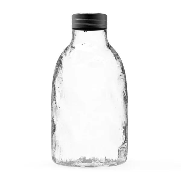 Το 3d rendering ωραίο μπουκάλι απομονωθεί σε λευκό φόντο — Φωτογραφία Αρχείου