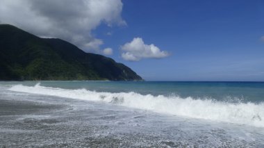 Tayvan Doğu güzel manzaralı ve deniz güzel plajı