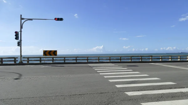 Bonita vista de Taipei carril bici del río Central, Taiwán —  Fotos de Stock