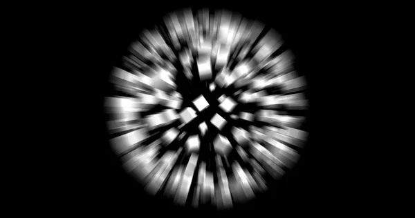 (8K) 3D візуалізація білих кубиків ізольовані з чорним тлом — стокове фото
