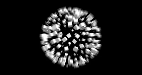 (8k)검은 색 배경으로 격리 된 흰색 큐브의 3D 렌더링 — 스톡 사진