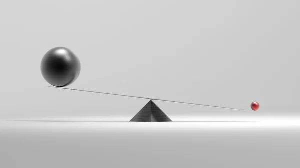 3d rendering Concepto de equilibrio con fondo agradable —  Fotos de Stock