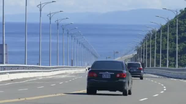 Ponte Jinlun Taitung Giu 2020 Bellissimo Ponte Lungo Costa Orientale — Video Stock