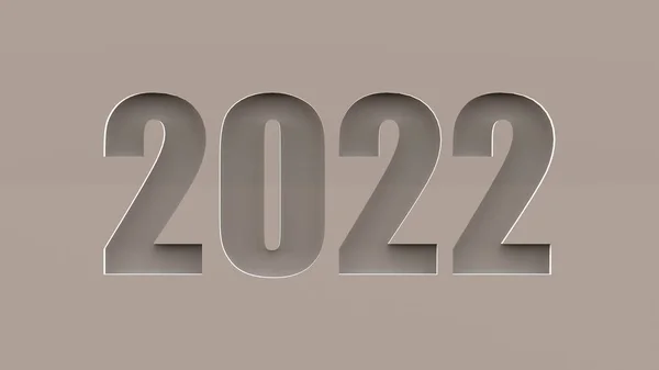 Återgivningen Gott Nytt 2022 Design — Stockfoto