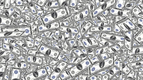 The 3d rendering of Background with money american dollar bills