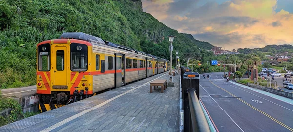 Keelung Tchaj Wan Srpna 2021 Krajina Badouzi Nádraží Keelung City — Stock fotografie